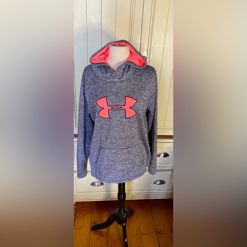 Under Armour Women's Blue and Pink Hoodie